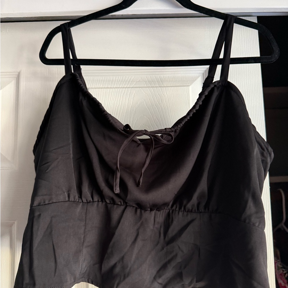 Torrid Black Camisole with Spaghetti Straps